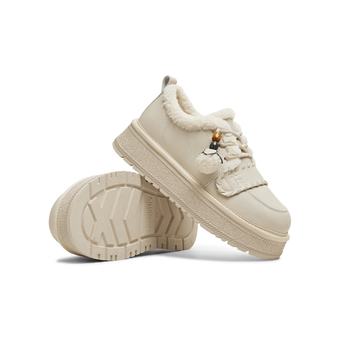 天美意2025冬新款商场同款舒适保暖毛绒单鞋女雪地靴BM381DM5