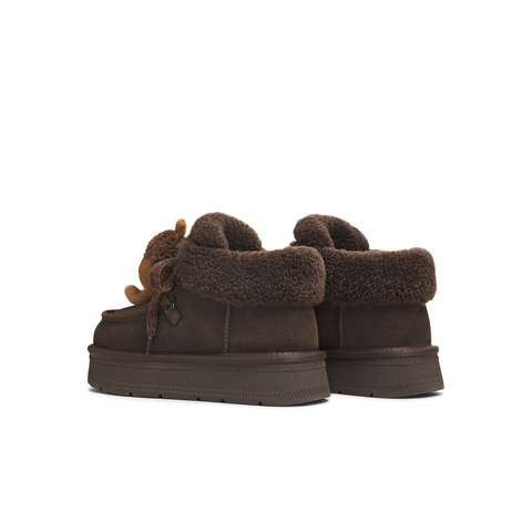 天美意2025冬新款商场同款舒适保暖毛绒单鞋女雪地靴BM281DD5