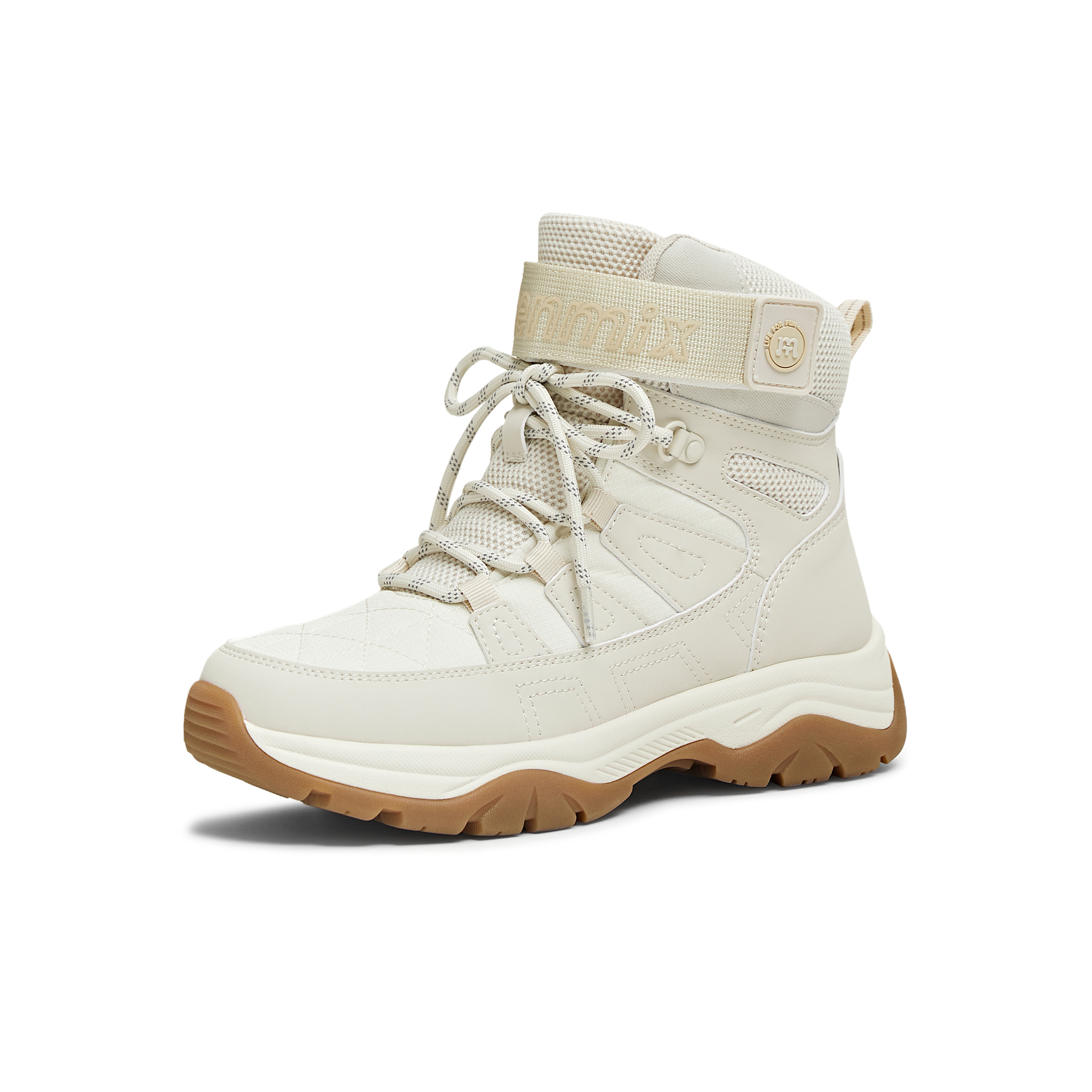 天美意2025冬新款商场同款系带户外百搭增高保暖女短靴CE240DD5