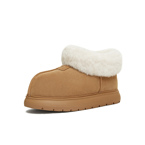 天美意2025冬新款商场同款厚底保暖棉鞋短靴女雪地靴BK762DD5