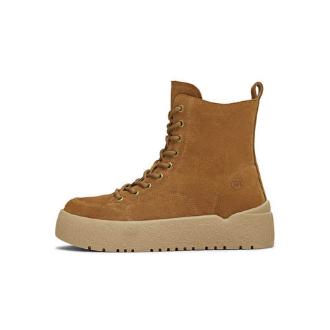 天美意2025冬新款商场同款系带短靴户外潮流女马丁靴CCR40DD5