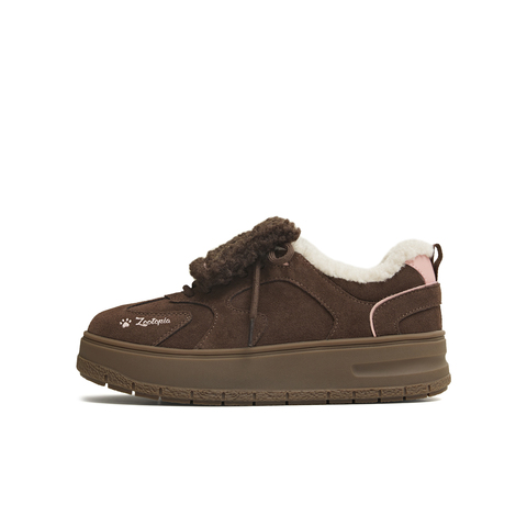 天美意2025冬新款商场同款毛绒保暖阿甘德训鞋女休闲鞋BM371DM5