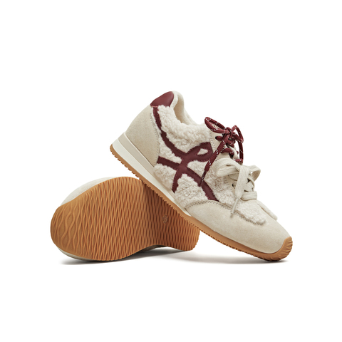 天美意2025冬新款休闲复古百搭内增高德训鞋女阿甘鞋KG096DM5