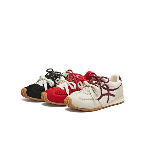 天美意2025冬新款休闲复古百搭内增高德训鞋女阿甘鞋KG096DM5