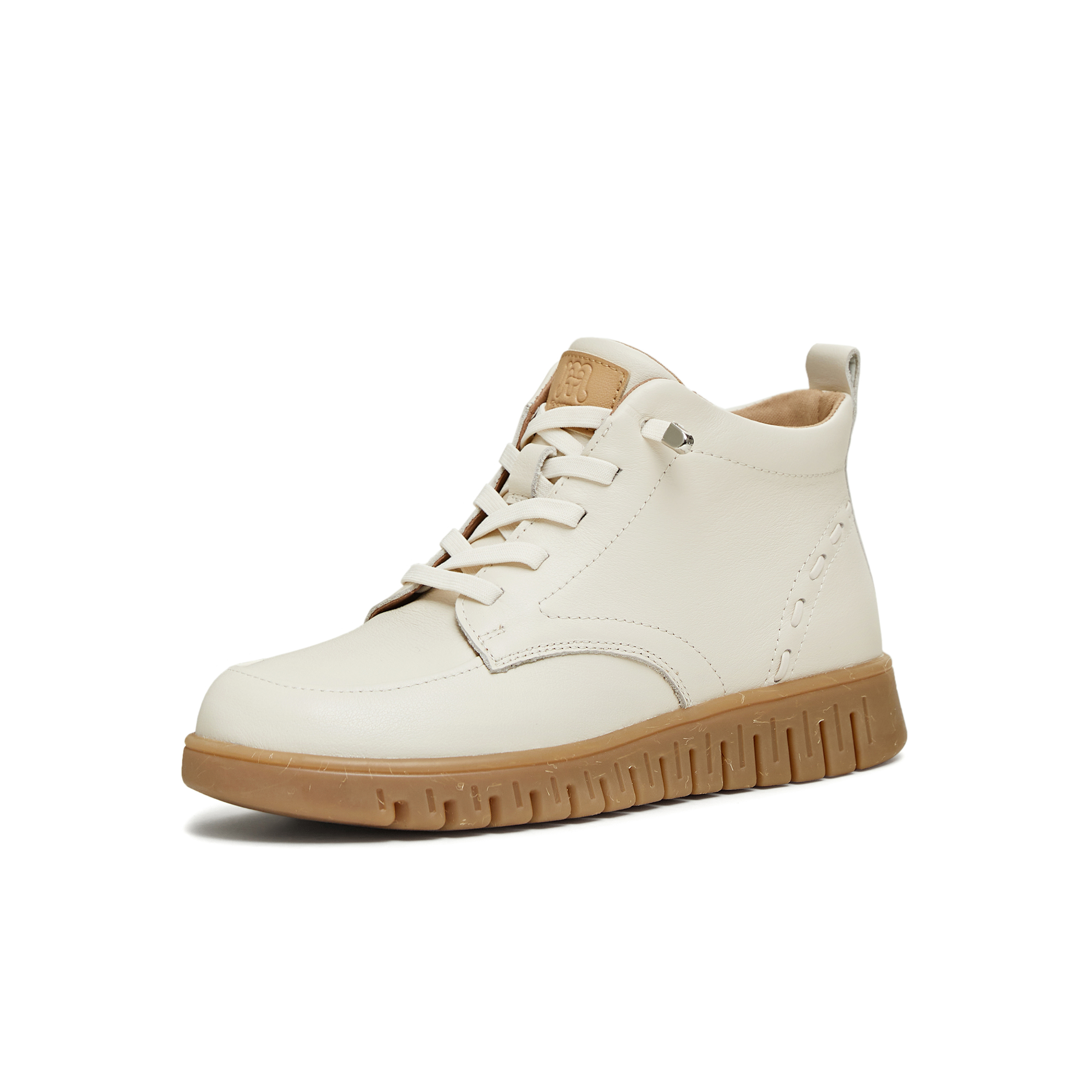 天美意2025冬新款商场同款厚底系带户外百搭女马丁靴CMA43DD5