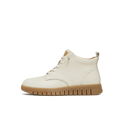 天美意2025冬新款商场同款厚底系带户外百搭女马丁靴CMA43DD5