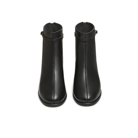 天美意2025冬新款商场同款气质优雅短筒靴简约女时装靴BK032DD5