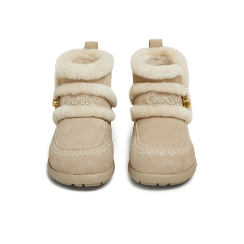 天美意2025冬新款玩具总动员联名短靴毛绒保暖女雪地靴CER42DD5