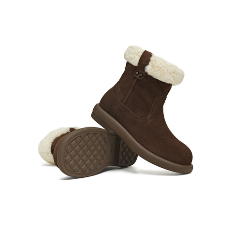 天美意2025冬新款商场同款厚底保暖棉鞋短靴女雪地靴BK213DZ5