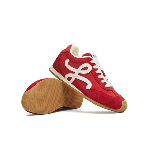 天美意2025冬新款潮流运动休闲百搭复古德训鞋女阿甘鞋KG126DM5