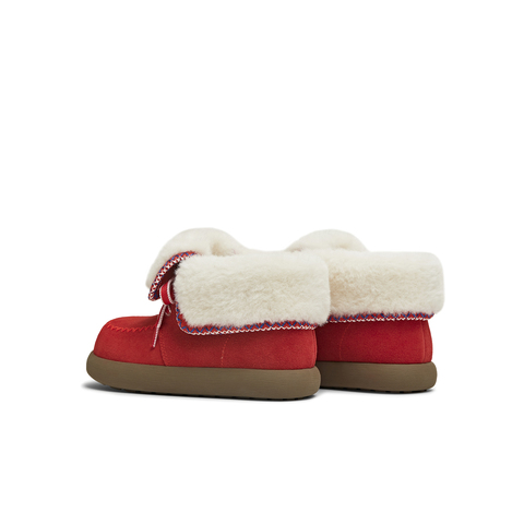 天美意2025冬新款百搭复古保暖舒适毛绒短靴女雪地靴KXD53DD5