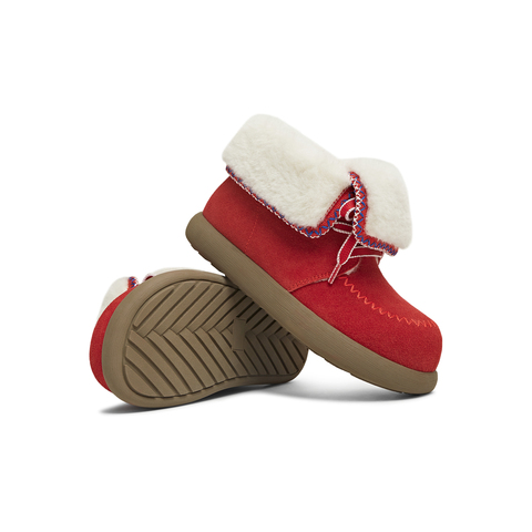 天美意2025冬新款百搭复古保暖舒适毛绒短靴女雪地靴KXD53DD5