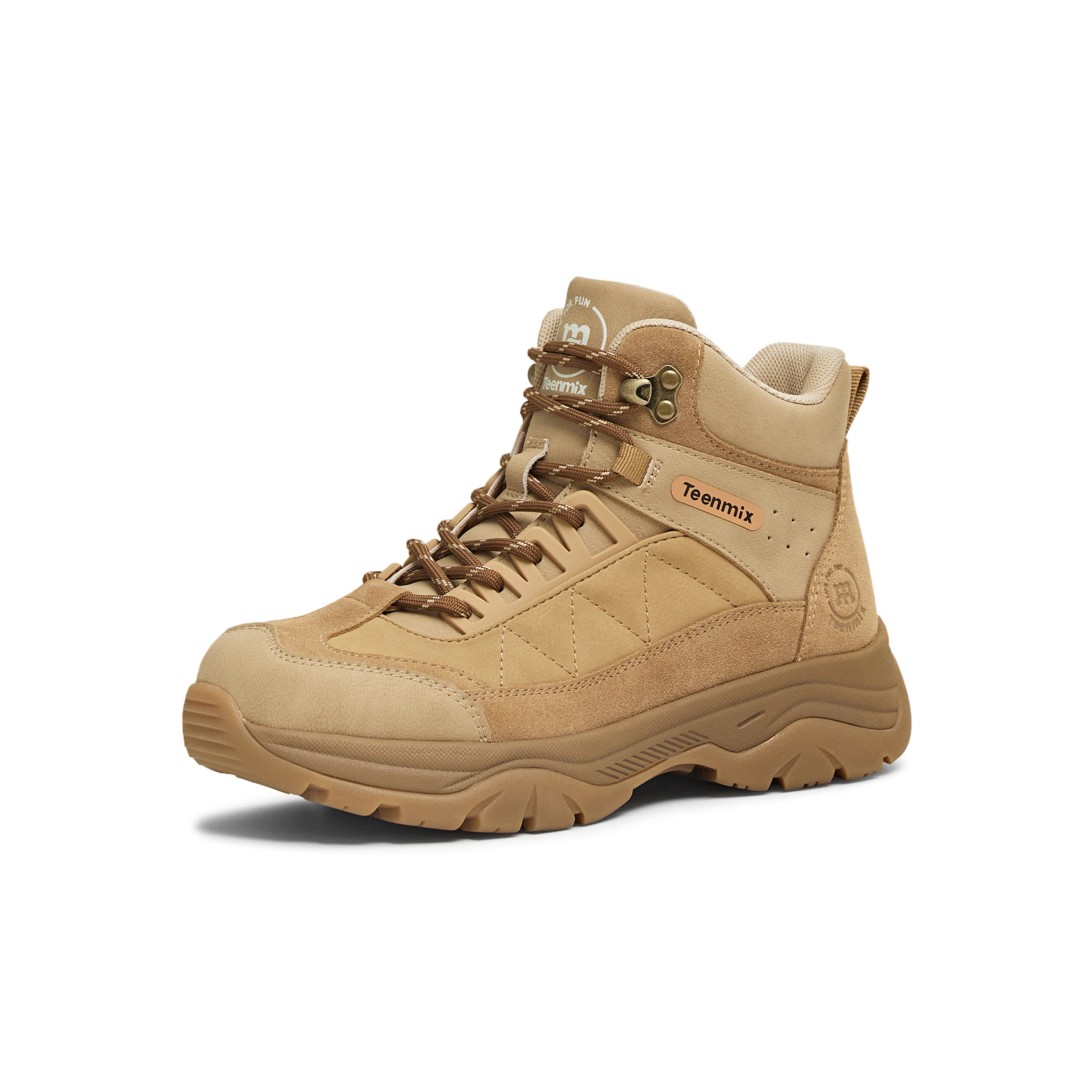 天美意2025冬新款商场同款系带潮流户外百搭保暖女短靴CE241DD5