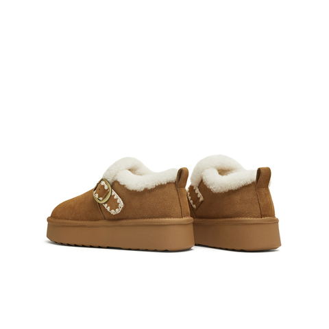 天美意2025冬新款商场同款厚底毛绒保暖百搭女勃肯鞋BM151DM5