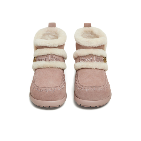 天美意2025冬新款玩具总动员联名短靴毛绒保暖女雪地靴CER42DD5