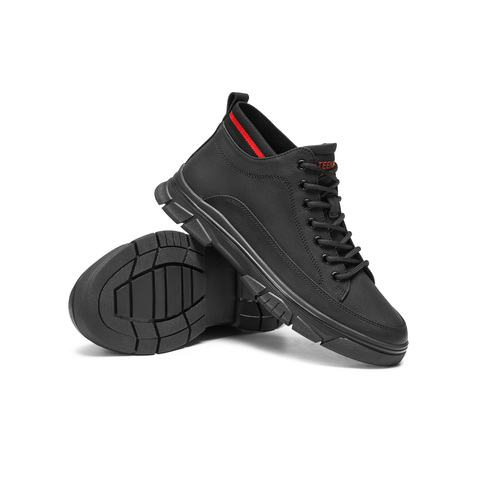 天美意2025冬新款商场同款厚底帅气百搭工装鞋男休闲鞋3XW01DD5