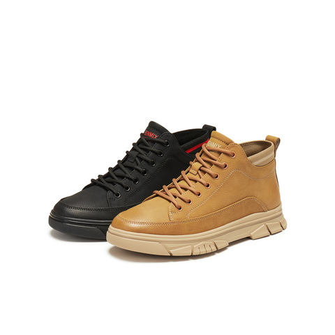 天美意2025冬新款商场同款厚底帅气百搭工装鞋男休闲鞋3XW01DD5