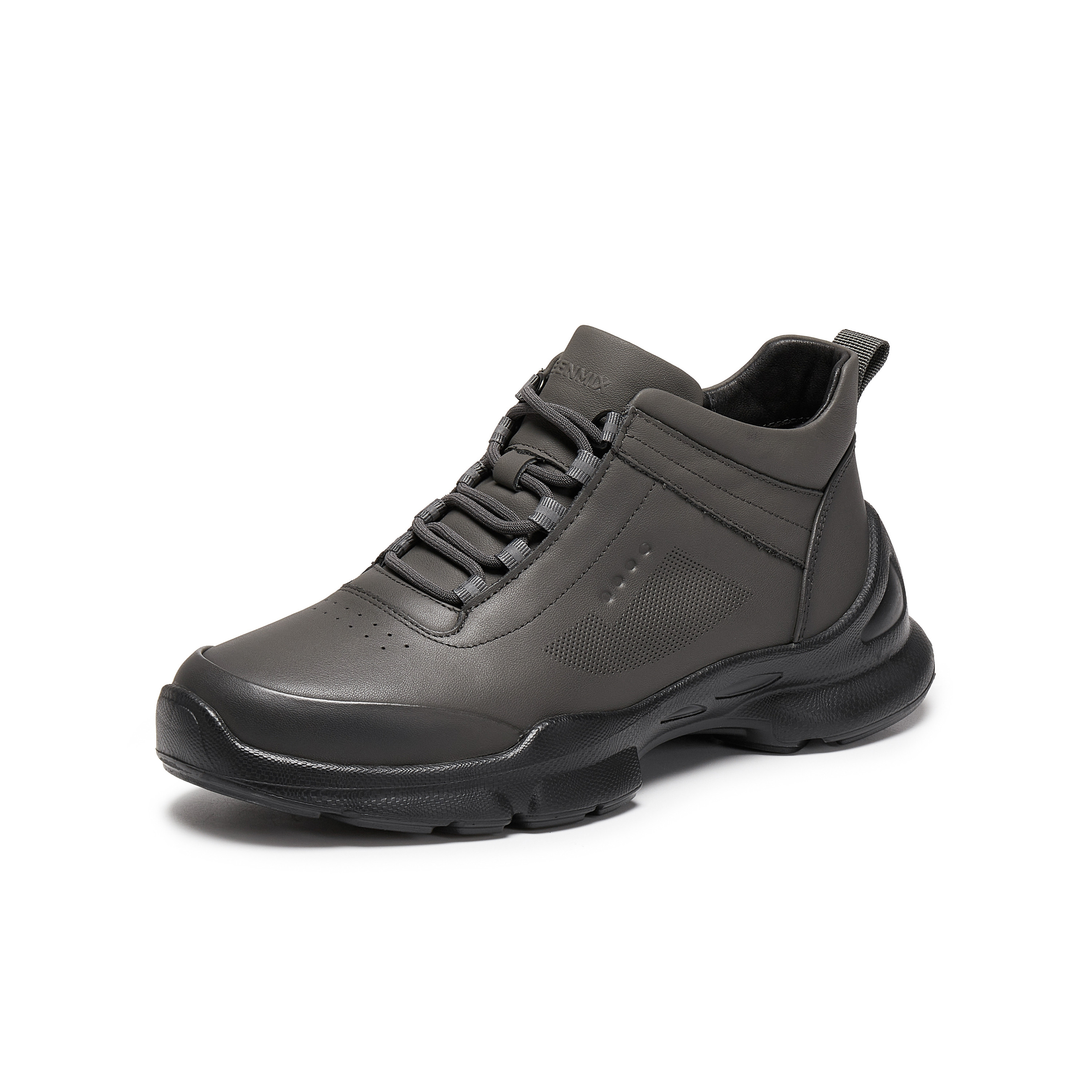 天美意2025冬新款商场同款通勤系带休闲运动鞋男高帮鞋3XM01DD5