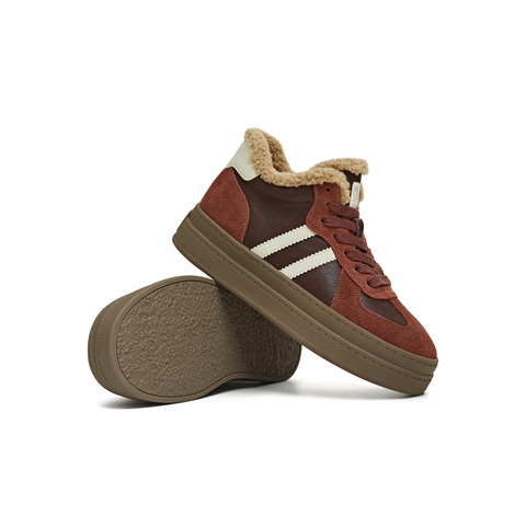 天美意2025冬新款商场同款厚底百搭保暖女阿甘德训鞋BJ542DD5