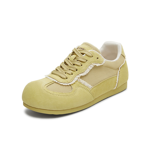 天美意2025秋新款内增高拼色百搭阿甘德训鞋女休闲鞋KG127CM5