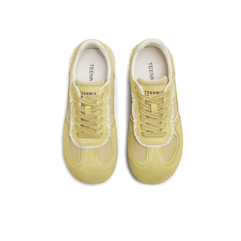 天美意2025秋新款内增高拼色百搭阿甘德训鞋女休闲鞋KG127CM5