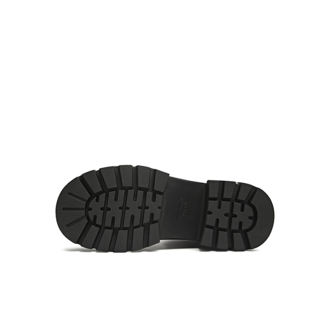 天美意2025冬新款直筒显瘦百搭厚底潮流纯色女弹力靴KTX20DZ5