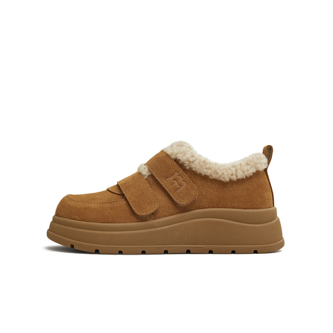 天美意2025冬新款厚底保暖棉鞋毛毛鞋女雪地靴KMZ23DM5