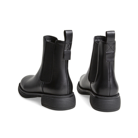 天美意2025冬商场同款复古切尔西靴女皮短靴BE091DD5