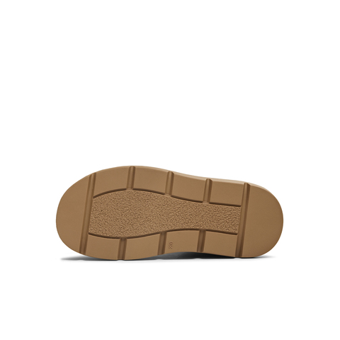 天美意2025冬新款纯色复古厚底一脚蹬舒适短靴女雪地靴BK423DD5