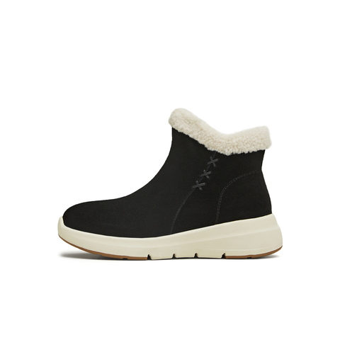 天美意2025冬新款厚底保暖百搭棉鞋女时尚雪地靴KXD77DD5