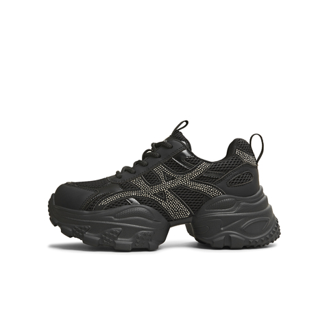 天美意2025秋新款机能风简约厚底休闲鞋女老爹鞋KD135CM5