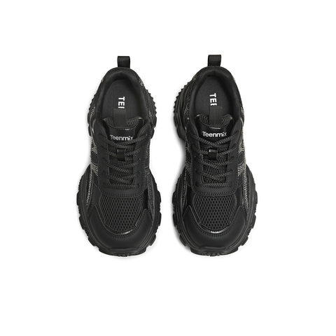 天美意2025秋新款机能风简约厚底休闲鞋女老爹鞋KD135CM5