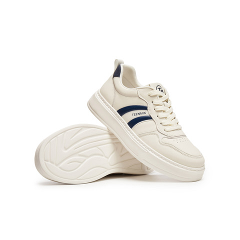 天美意2025秋新款休闲系带厚底百搭户外复古男阿甘鞋BX990CM5