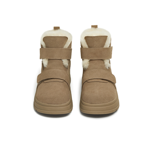 天美意2025冬新款复古毛绒保暖舒适百搭短靴女雪地靴KXD76DD5