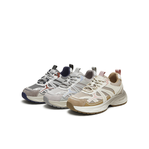 天美意2025秋新款休闲系带厚底百搭运动户外女老爹鞋KD113CM5