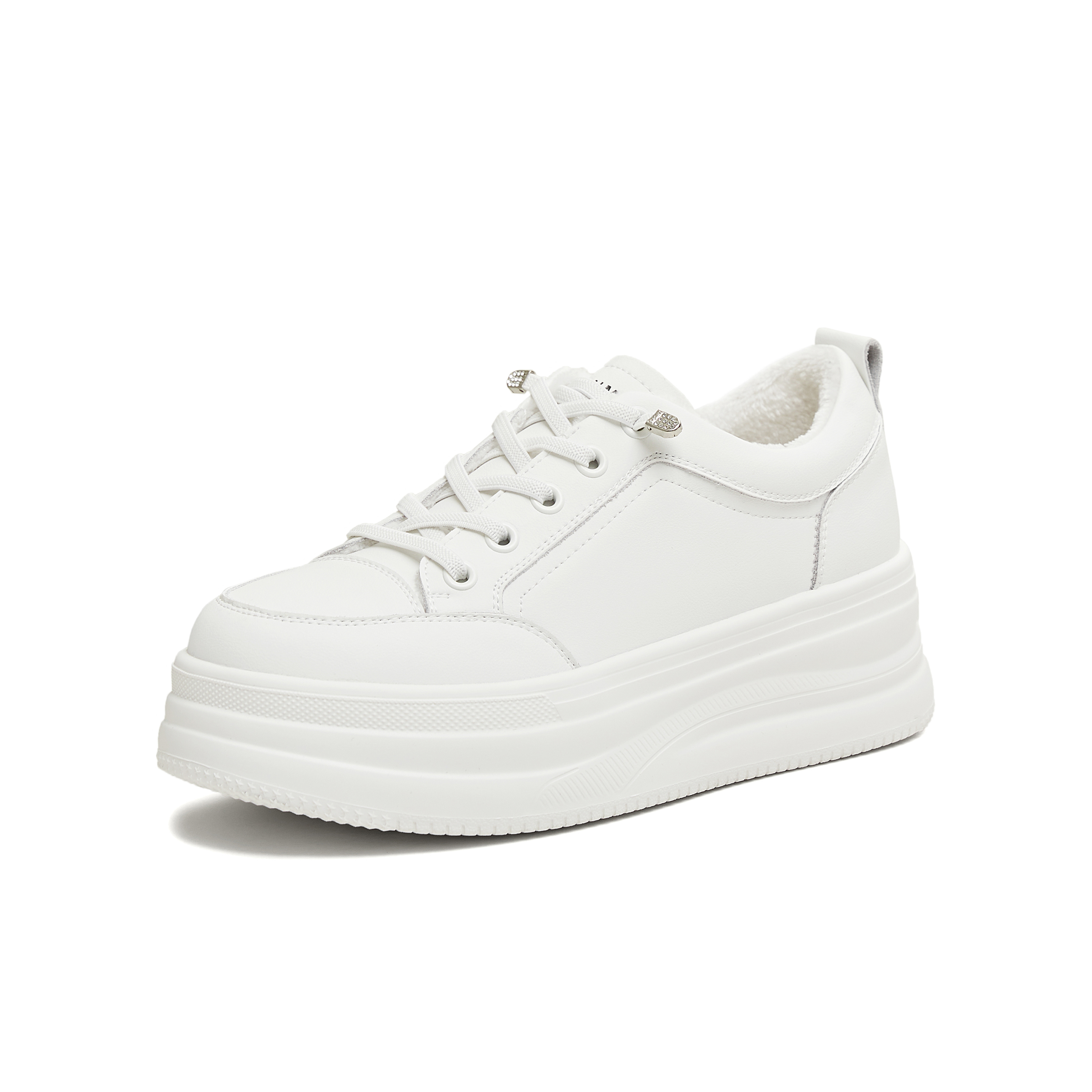 天美意2025冬新款休闲厚底百搭增高潮流通勤女休闲鞋KB099DM5