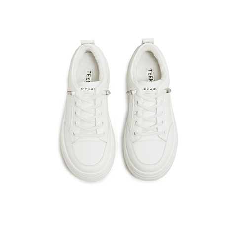 天美意2025冬新款休闲厚底百搭增高潮流通勤女休闲鞋KB099DM5