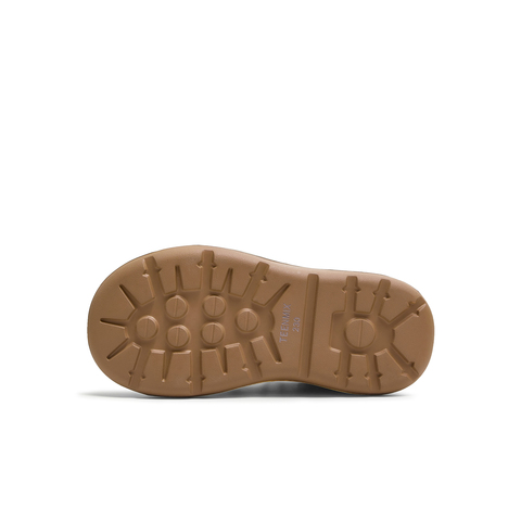 天美意2025冬新款丑萌复古系带马丁靴百搭短靴女大头靴KDX13DD5