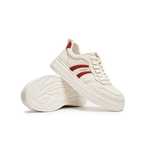 天美意2025秋新款休闲系带厚底百搭户外复古男阿甘鞋BX990CM5