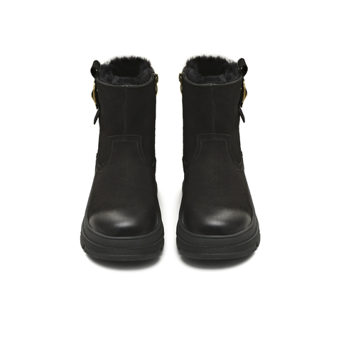 天美意2025冬新款潮流短靴保暖户外一脚蹬舒适女雪地靴KXD55DZ5