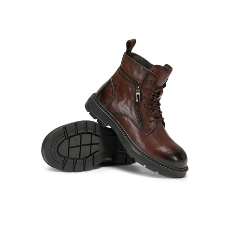 天美意2025冬新款商场同款厚底休闲百搭短靴男马丁靴3XP01DD5