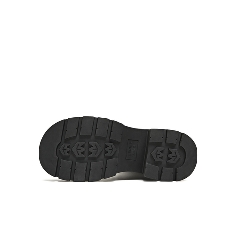 天美意2025冬新款直筒显瘦百搭厚底潮流纯色女骑士靴BM031DG5