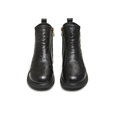 天美意2025冬新款商场同款厚底复古百搭短靴女时装靴BL661DD5