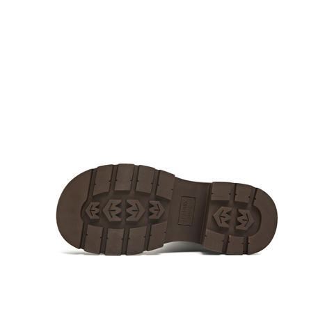 天美意2025冬新款直筒显瘦百搭厚底潮流纯色女骑士靴BM031DG5