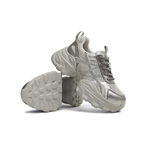 天美意2025秋新款机能风简约厚底休闲鞋女老爹鞋KD135CM5