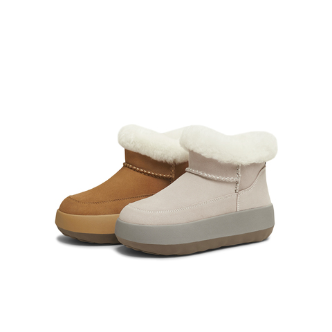 天美意2025冬新款商场同款舒适保暖毛绒单鞋女雪地靴BM331DD5