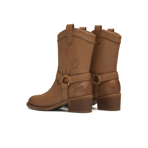 天美意2025冬新款商场同款玩具总动员联名百搭女西部靴BM211DZ5