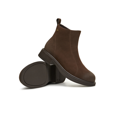 天美意2025冬新款商场同款厚底复古百搭短靴女时装靴BL661DD5