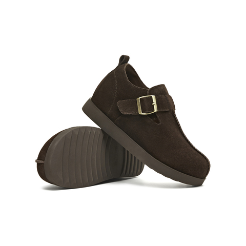 天美意2025冬新款百搭单鞋满帮一脚蹬复古潮流女勃肯鞋KK079DM5