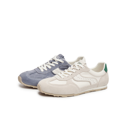 天美意2025秋新款休闲系带拼色百搭复古潮流男阿甘鞋AGX06CM5